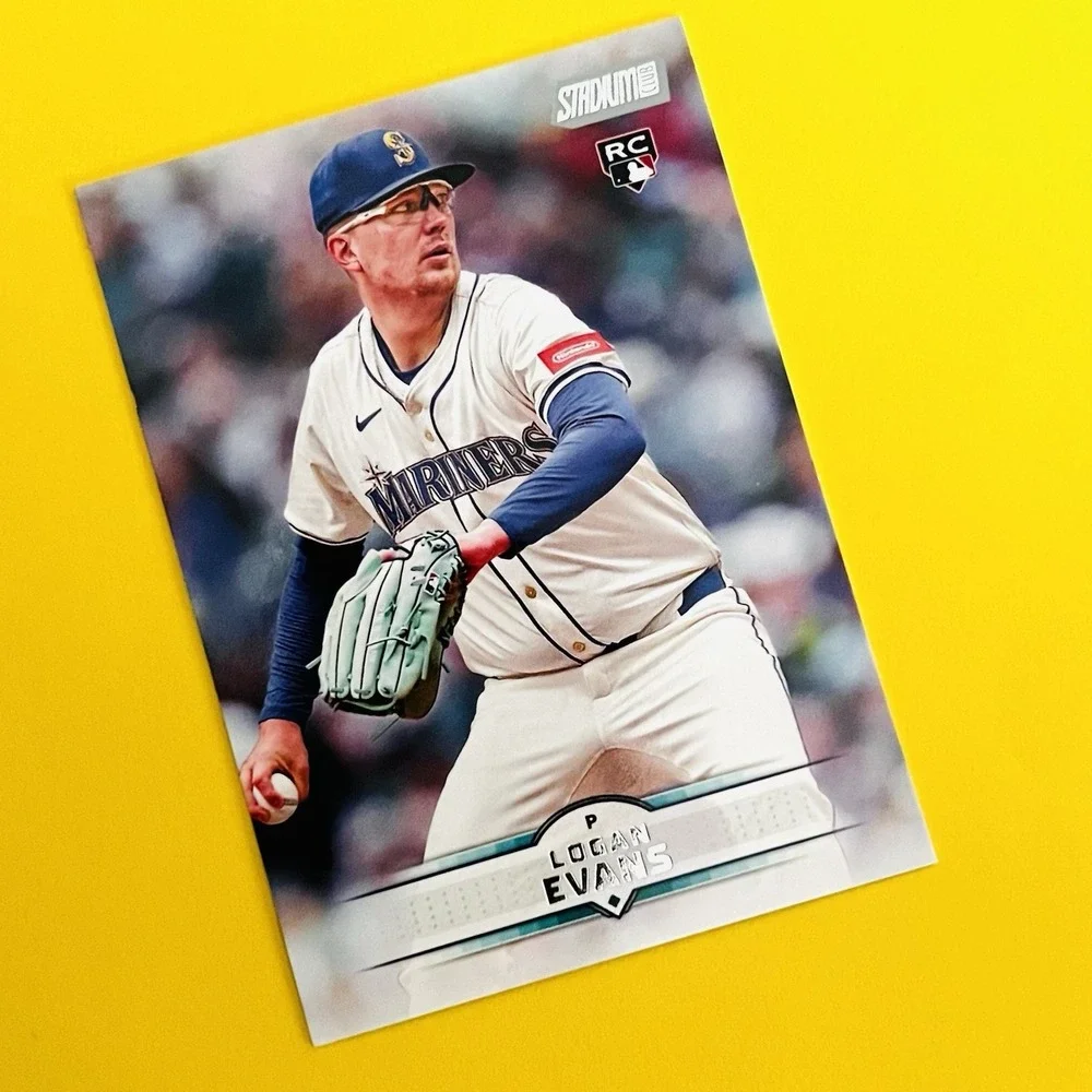 2025 Topps Stadium Club Logan‎ Evans RC #52 Seattle Mariners Rookie Card
